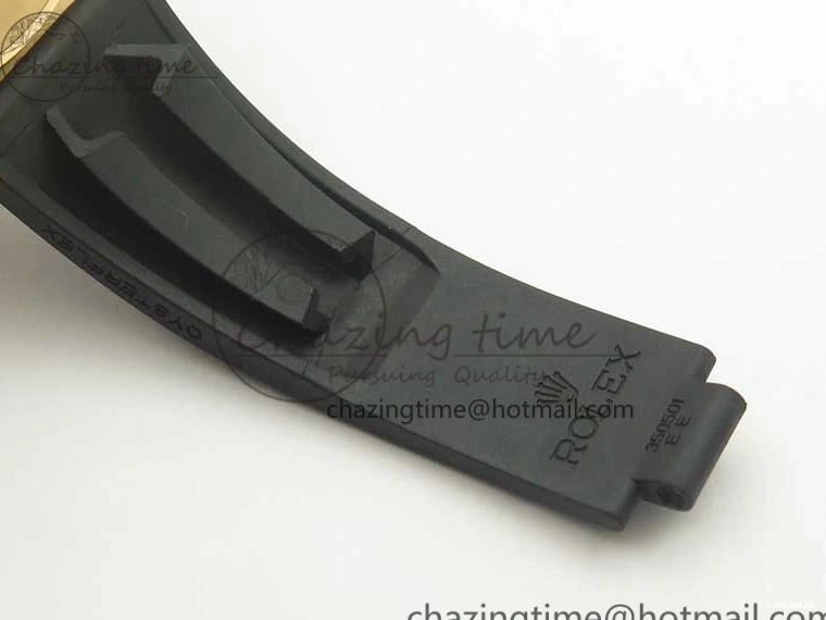 Best Dial ARF Clone Black Gold Rubber Rose On 1:1 Edition Super V2 Daytona 116515 Strap A4130 0225